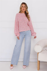 Sweater Weather Knit Pink