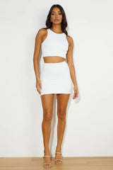 The Cutest Fit Mini Skirt White