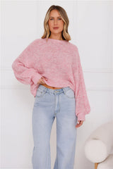 Sweater Weather Knit Pink