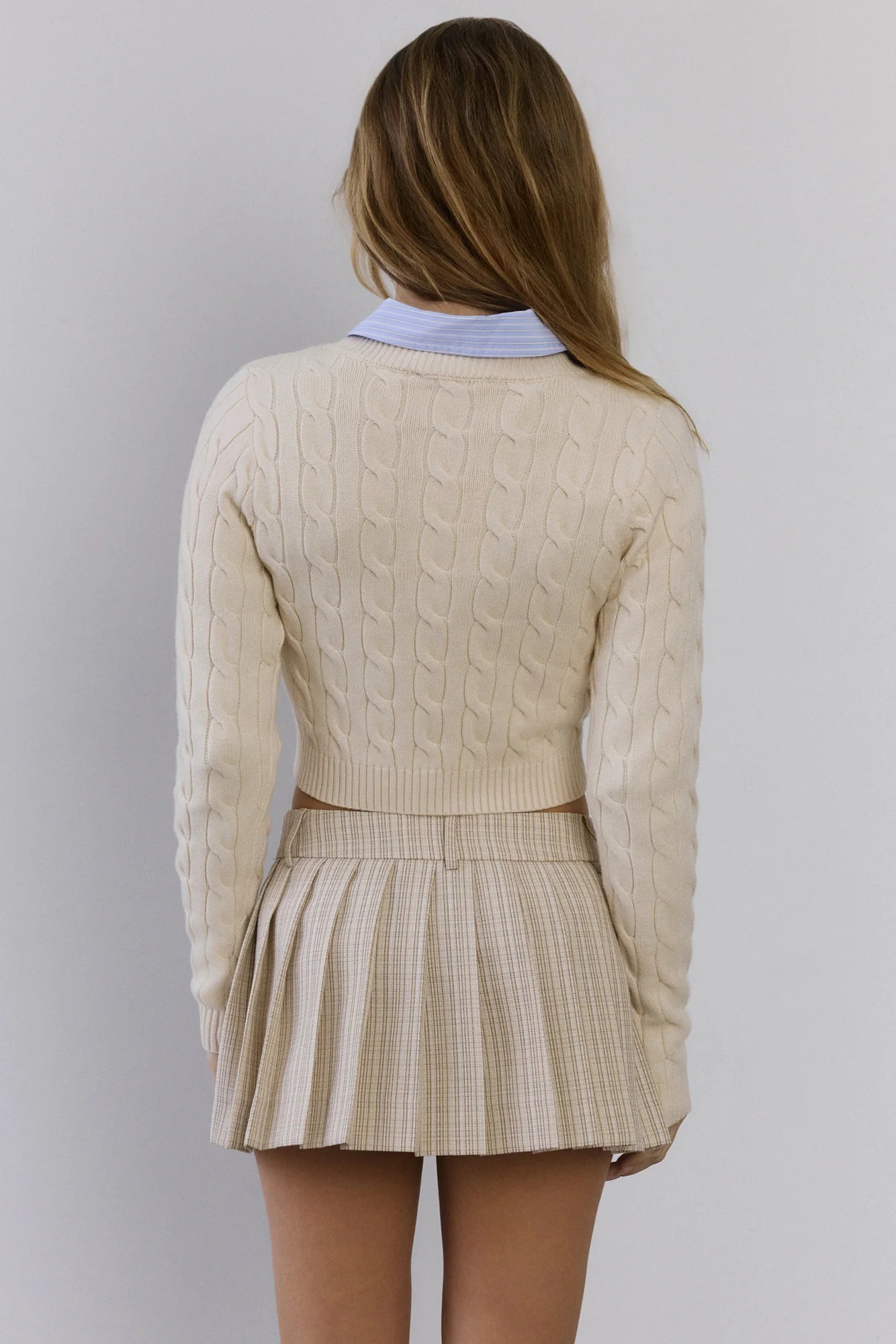 The Exclusive Cable Knit Sweater Cream