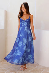 Spring Forward Maxi Dress Blue