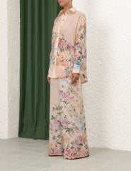 Zimmermann Halliday floral-print palazzo suits